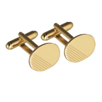 GP 12x17mm engine turned oval swivel Cufflinks