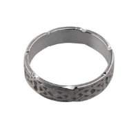 Platinum 4mm celtic Wedding Ring Sizes H-Q