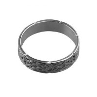 Platinum 6mm celtic Wedding Ring Sizes R-Z