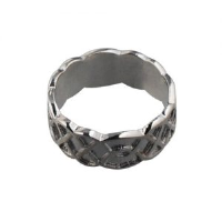 Platinum 8mm celtic Wedding Ring Sizes I-Q