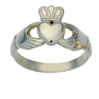 Silver 11mm gents Claddagh Ring Sizes R-Z