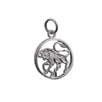 Silver 11mm round Taurus Zodiac Charm