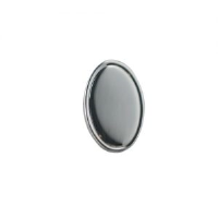 Silver 13x8mm oval Engine turned line border Tietack