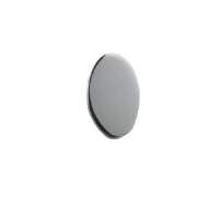 Silver 13x8mm oval plain Tietack