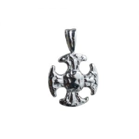 Silver 16mm Fancy Cross