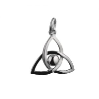 Silver 18x20mm Trinity knot Pendant