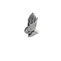 Silver 19x11mm Praying hands Pendant