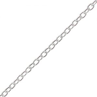 Silver 2.5mm wide Cable Pendant Chain 18 - 24 Inches
