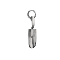Silver 21x6mm gardeners trowel charm