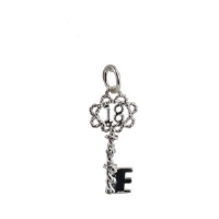 Silver 25x10mm 18 Key charm
