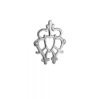 Silver 32x43mm Luckenbooth Pendant