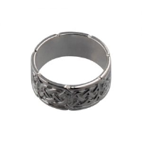 Silver 8mm celtic Wedding Ring Sizes L-Q