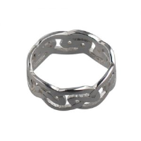 Silver 8mm celtic Wedding Ring Sizes R-Z+1