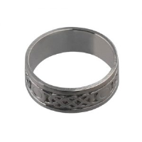 Silver 8mm celtic Wedding Ring Sizes R-Z+1