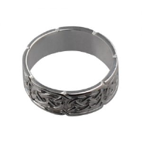 Silver 8mm celtic Wedding Ring Sizes R-Z+1
