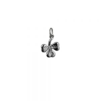 Silver 8x13mm Shamrock Pendant or Charm