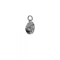 Silver 9x10mm Edinburgh Castle Pendant or Charm