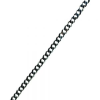 Silver diamond cut curb Pendant Chain 18 inches