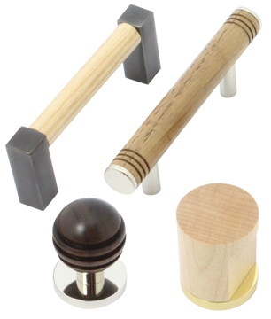 Wooden cabinet pull handles