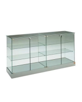 Extra Wide Glass Display Counters For Product Displays