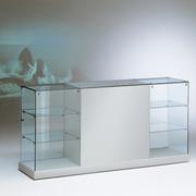 Wide Glass Display Counters For Pharmacy Displays