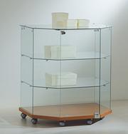 Glass Island Display Counters For Museum Displays