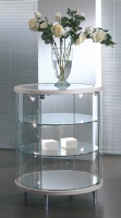 Round Glass Display Counters For Displaying Collections