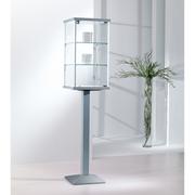 Tall Glass Display Case For Museum Displays