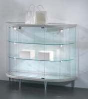 Supplier Of Half Oval Glass Display Counters