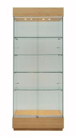 Suppliers Of Bespoke Tall Glass Display Showcase
