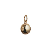 9ct Gold 10mm solid Cricket Ball Pendant or Charm