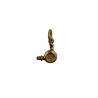 9ct Gold 10x10mm Hairdressers Hair Dryer Pendant or Charm