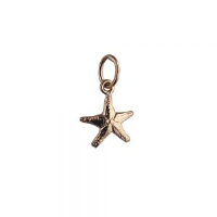 9ct Gold 10x10mm Starfish Pendant or Charm