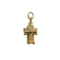 9ct Gold 11x17mm hollow Westminster Abbey Pendant or Charm