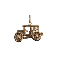 9ct Gold 11x22mm moveable Vintage Car Pendant or Charm