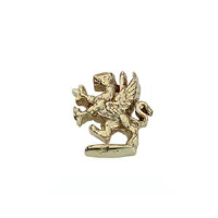 9ct Gold 11x8mm Griffin Rampant Tie Tack
