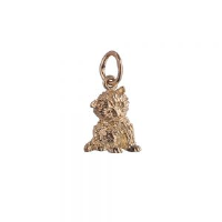 9ct Gold 12x11mm Kitten Pendant or Charm