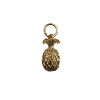 9ct Gold 13x8mm Pineapple Pendant or Charm