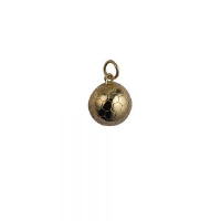9ct Gold 14mm solid Football Pendant or Charm