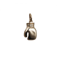 9ct Gold 14x11mm solid Boxing Glove Pendant or Charm