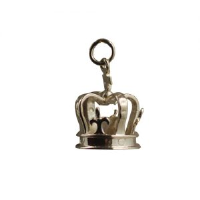 9ct Gold 14x20mm Royal Crown Pendant or Charm