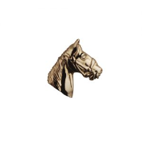 9ct Gold 15x15mm Horse Head Pendant
