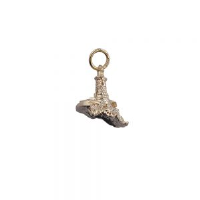 9ct Gold 15x16mm solid Lighthouse and Rock Pendant or Charm
