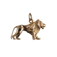 9ct Gold 15x23mm Lion Pendant or Charm