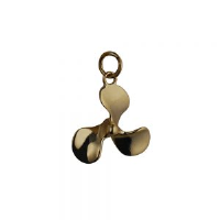 9ct Gold 17x20mm Propellor Pendant or Charm