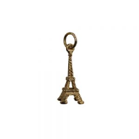 9ct Gold 17x9mm Eiffel Tower Pendant or Charm