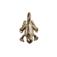 9ct Gold 18x13mm solid Frog Pendant or Charm