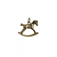 9ct Gold 18x23mm Rocking Horse Pendant or Charm