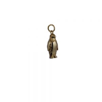 9ct Gold 19x11mm solid Penguin Pendant or Charm