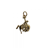 9ct Gold 19x16mm Rodeo Pendant or Charm